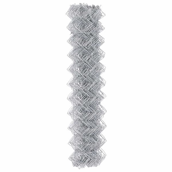 vidaXL Kedjelänk Stängsel Silver
