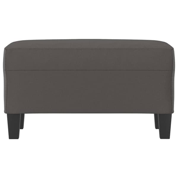 vidaXL Bänk grå 70x35x41 cm konstläder
