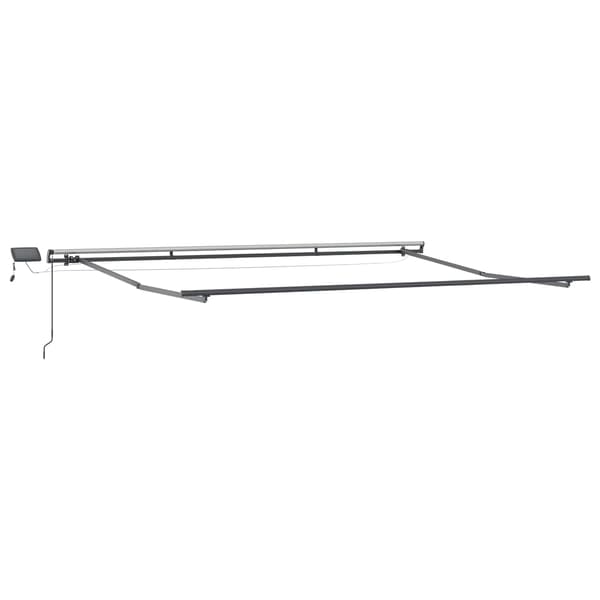 vidaXL Utfällbar markis Flerfärgsdesign 450 ×300 cm tyg