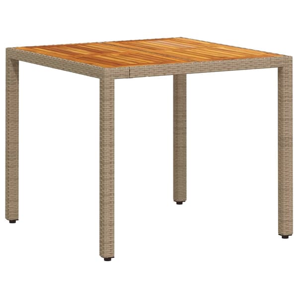 vidaXL Trädgårdsmöbelset 3 pcs Beige konstrotting