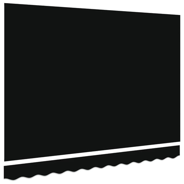vidaXL Markisväv Svart 3,5 x 2,5 m Polyester