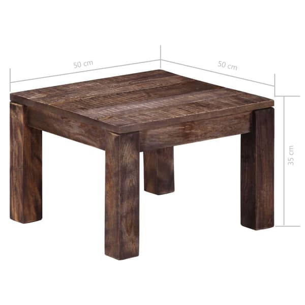 vidaXL Sofabord 50x50x35 cm heltre mango change2