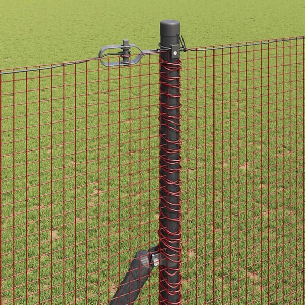 vidaXL Sveist trådgjerde Rød 1.5 x 25 m