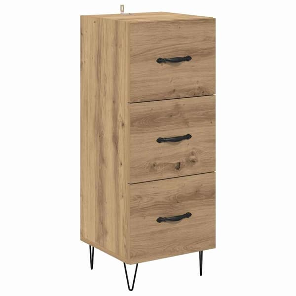 vidaXL Serviesskap artisan eik 34 x 34.5 x 90 cm Konstruert tre