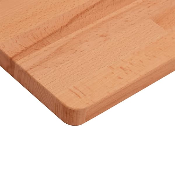 vidaXL Bordsskiva 100x50x2,5 cm rektangulär massivt bokträ