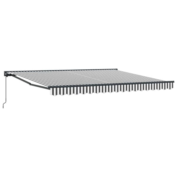 vidaXL Markisram Antracit och vitt 400 × 300 cm