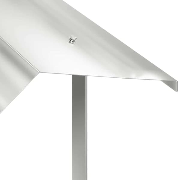 vidaXL Pipehette sølv 50 x 50 x 37 cm Rustfritt Stål
