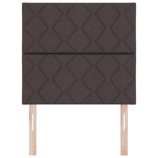 vidaXL Huvudgavel Mörkbrun 100 cm tyg