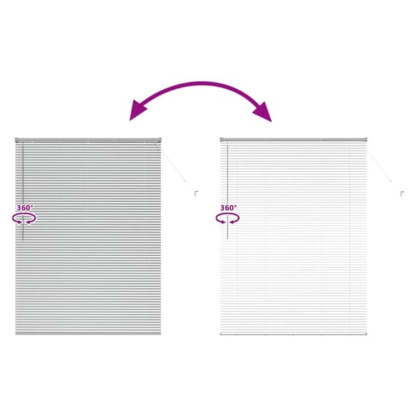 vidaXL Persienner Silver 175 x 135 cm Aluminium