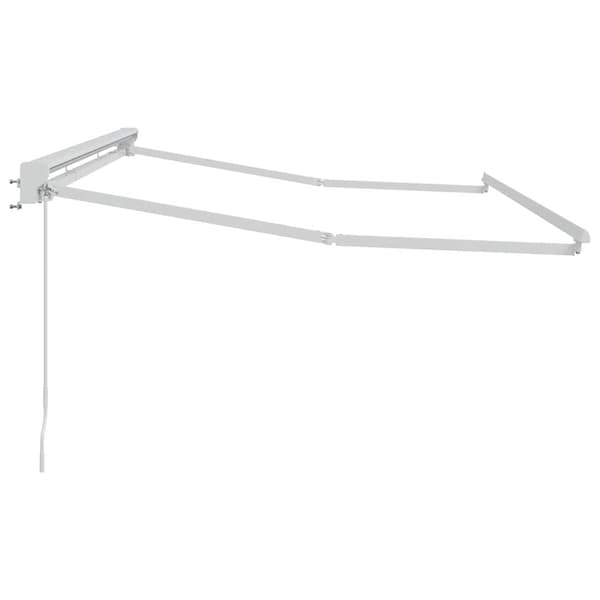vidaXL Markisram Justerbar Vit 3,5 x 2 m Stål