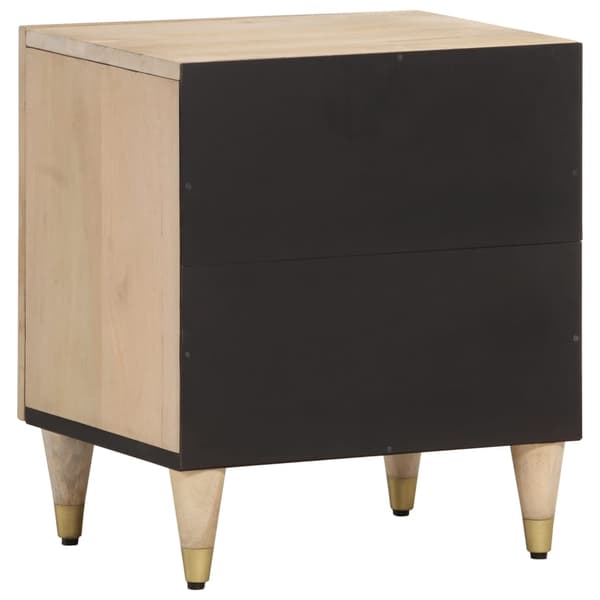 vidaXL Nattbord 2 stk 40x33x46 cm heltre mango