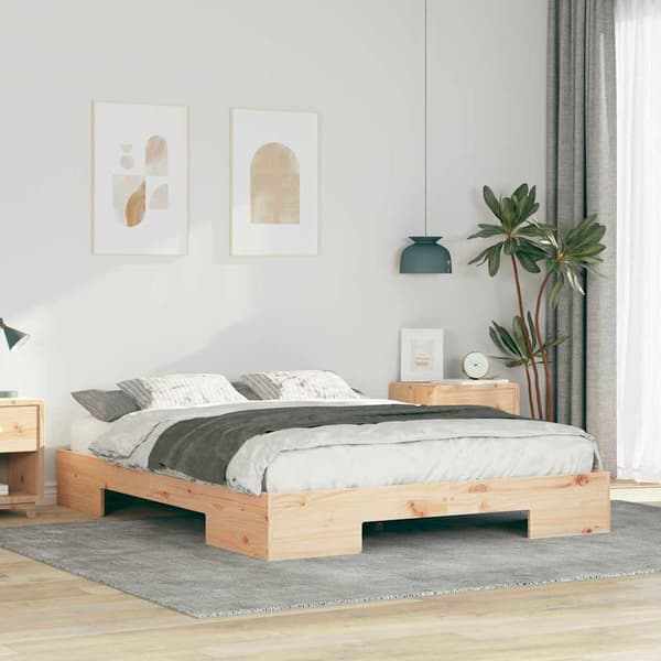 vidaXL Sengestamme Brun 140 x 200 cm