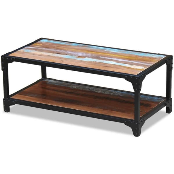 vidaXL Soffbord återvunnet massivt trä