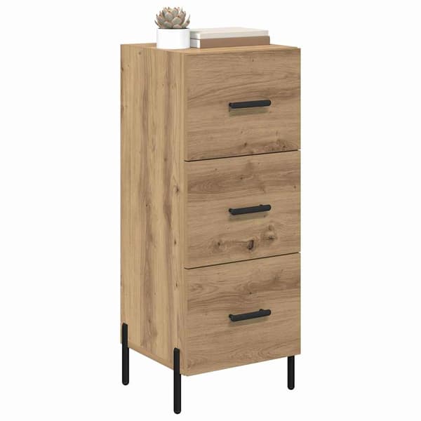 vidaXL Serviesskap artisan eik 34 x 34,5 x 90 cm Konstruert tre