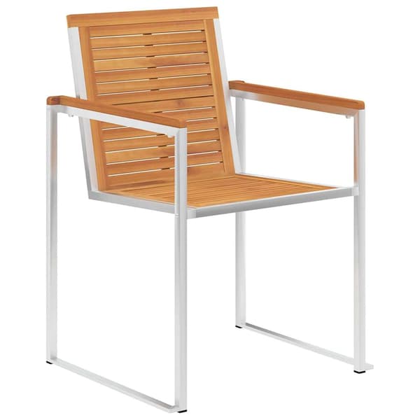 vidaXL Hage Spisegruppe 5 pcs Brun Solid akasietre