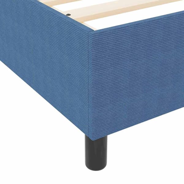vidaXL Bäddfjäder Blå och Vit 90 x 190 cm Kordread tyg