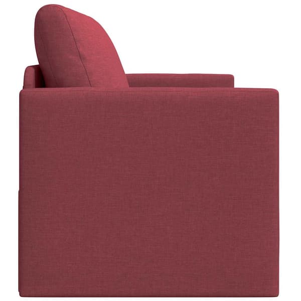 vidaXL Soffsäng 110cm Vinröd tyg