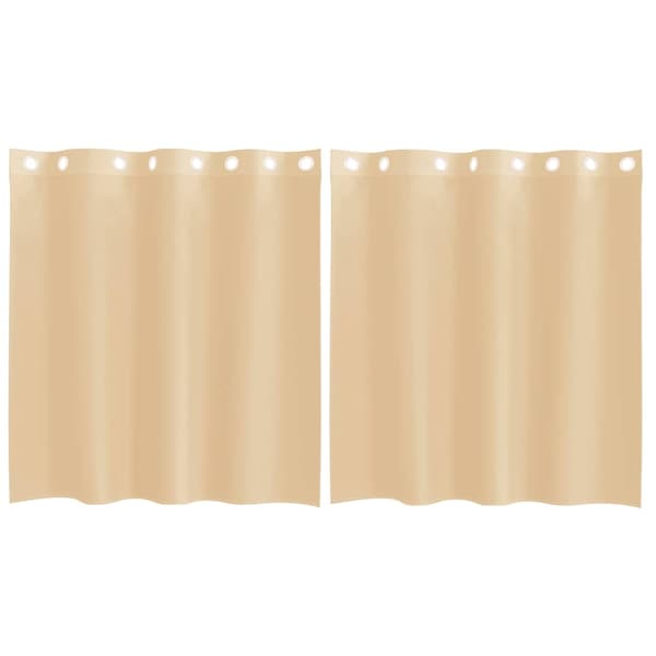 vidaXL Voilegardiner med grommets 2 stk sand