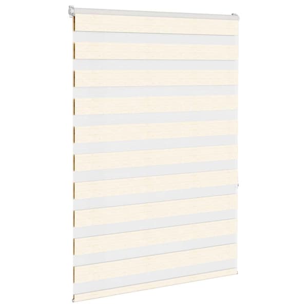vidaXL Sebragardin marmor beige stoff bredde 110,9 cm polyester