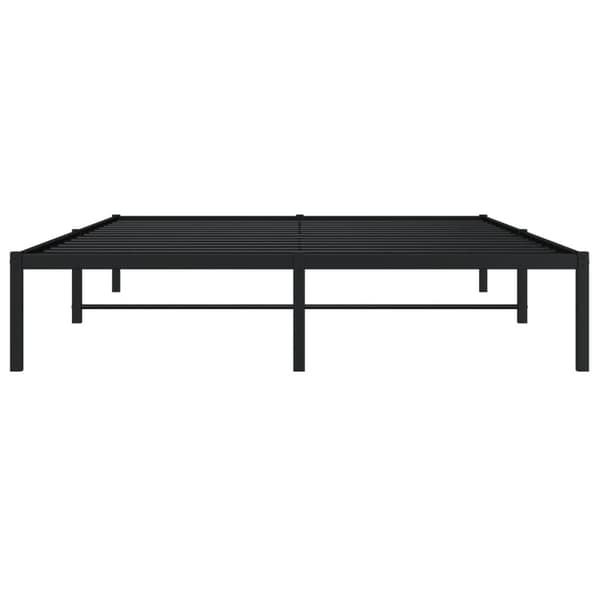 vidaXL Sängram metall svart 160x200 cm