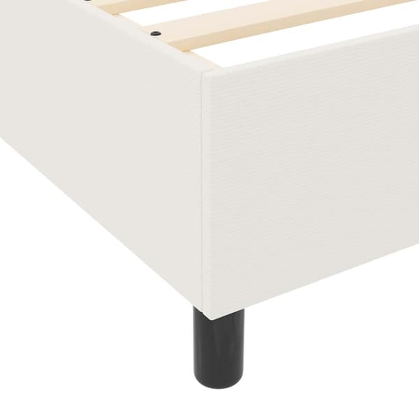 vidaXL Bäddfjäder Grädde och vit 100 x 200 cm Kordread tyg