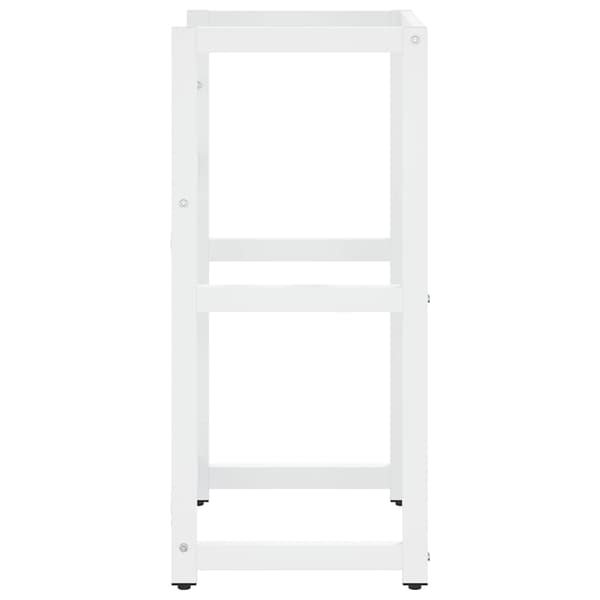vidaXL Badehylle hvit 40x38x83 cm jern