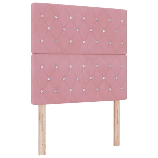 vidaXL Huvudgavel Rosa 100 cm Sammet