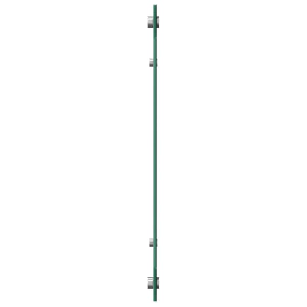 vidaXL Köksskydd Mörkgrå 100 x 50 cm härdat glas
