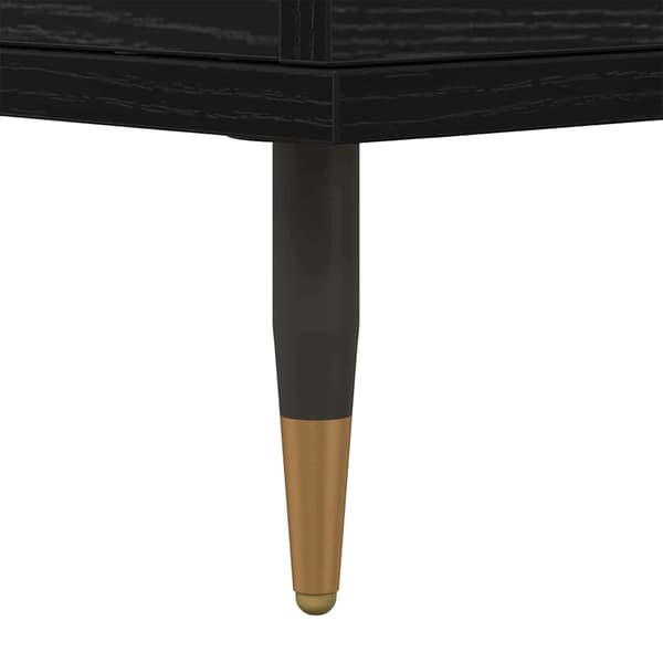 vidaXL Serviesskap Svart Eik 60 x 35 x 70 cm
