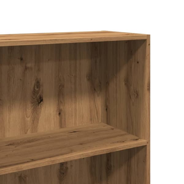 vidaXL Bokhylle artisan eik 60x30x189 cm konstruert tre
