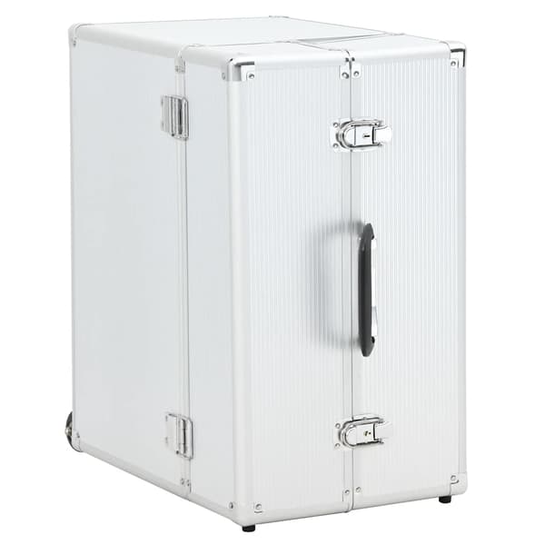vidaXL Pilotväska 47x39x27 cm silver aluminium