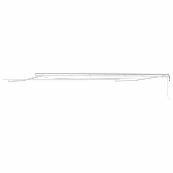 vidaXL Markise med Hvit 6 × 3,5 m Metall