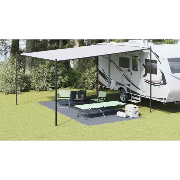 vidaXL Teppe til telt Blågrå 250 x 500 cm Polyethylen