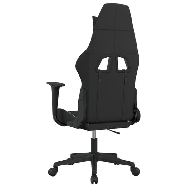 vidaXL Gamingstol svart och vit tyg