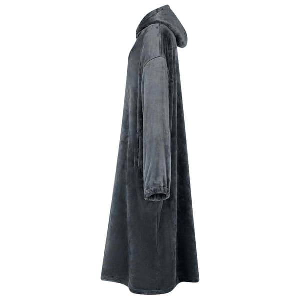 vidaXL Teppe-hettegenser Marineblå m Flanell
