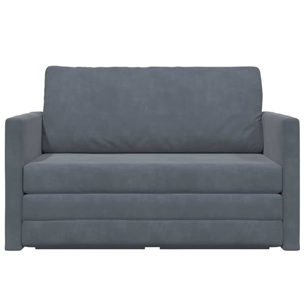 vidaXL Soffsäng Mörkgrå 124 x 71 x 78 cm Sammet