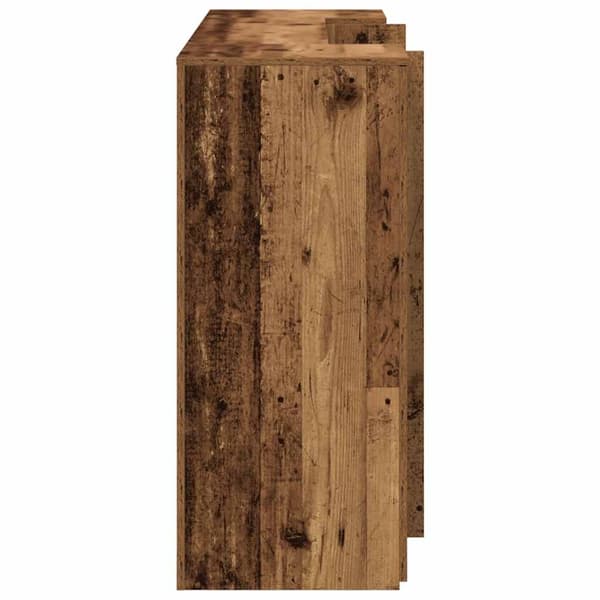 vidaXL Receptionsdisk åldrat trä 180x50x103,5 cm konstruerat trä
