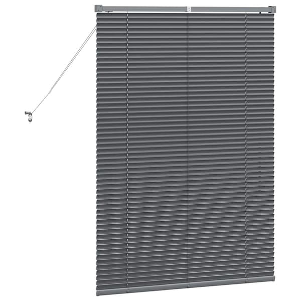 vidaXL Persienner Mörkgrå 130 x 90 cm Aluminium