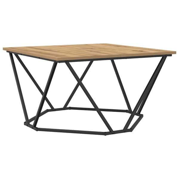 vidaXL Kaffebord Artisan Eik 80 x 80 x 45 cm