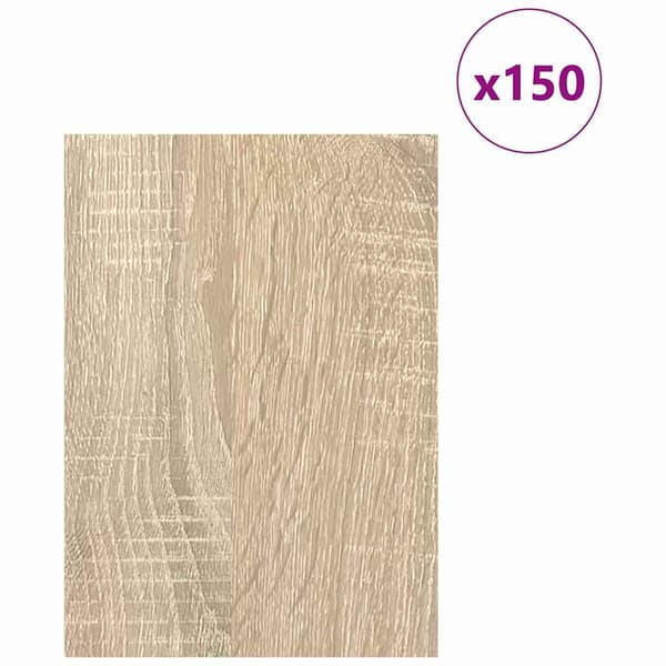 vidaXL Dekorpaneler 150 pcs Sonoma eik 15 x 21 x 0.27 cm