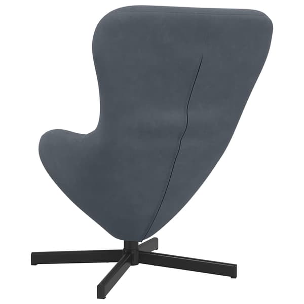 vidaXL Äggfåtölj Mörkgrå 63 x 73 x 90 cm Sammet