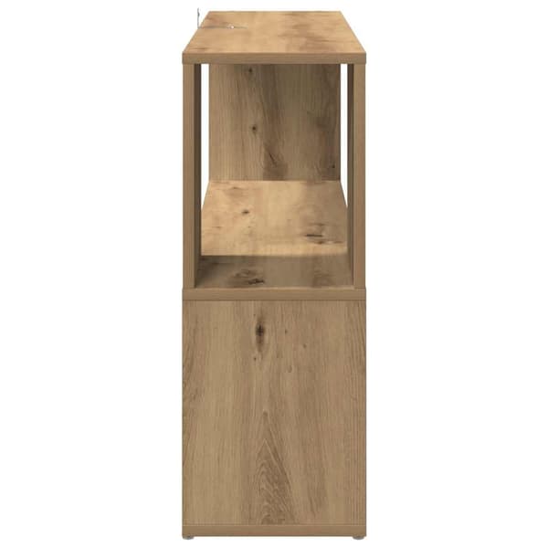 vidaXL Bokhylle artisan eik 100x24x63 cm konstruert tre