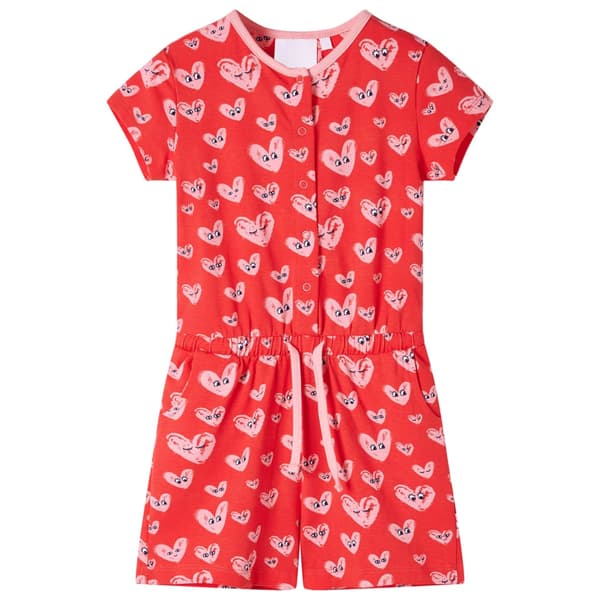 vidaXL Jumpsuit för barn röd 140