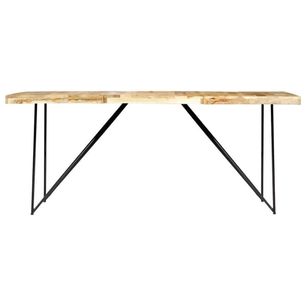 vidaXL Spisebord 180x90x76 cm heltre mango