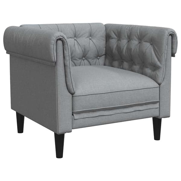vidaXL Sofa Lysegrå 78,5 x 74,5 x 74,5 cm Polyester