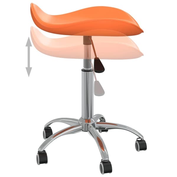 vidaXL Kontorsstol orange konstläder