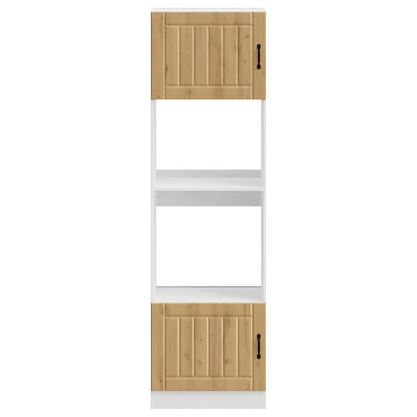 vidaXL Ovnskap 2 stk Lucca artisan eik konstruert tre