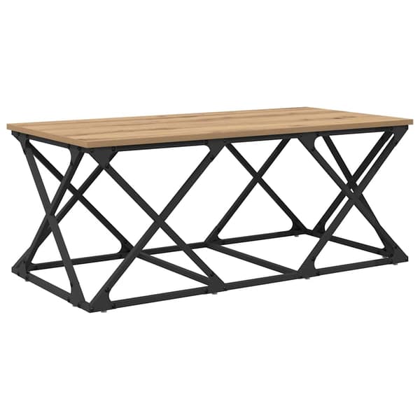 vidaXL Kaffebord Artisan Eik 100 x 49 x 40 cm Konstruert tre