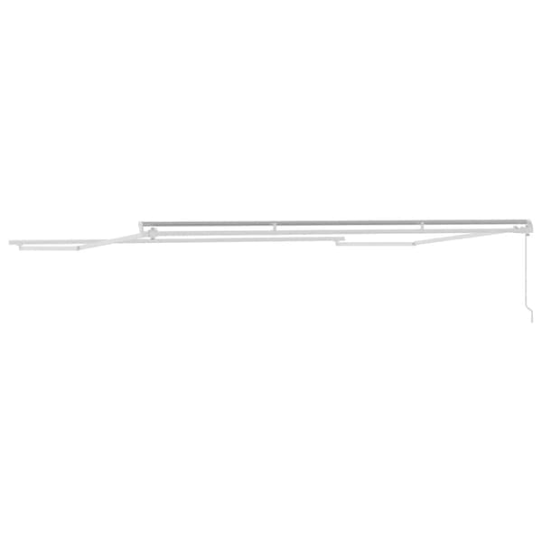 vidaXL Markisram Vit 500 × 350 cm Aluminium