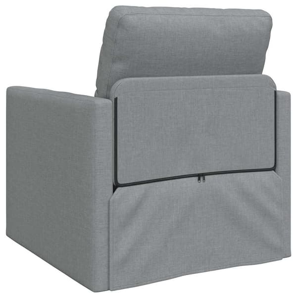 vidaXL Soffsäng 60cm Ljusgrå tyg